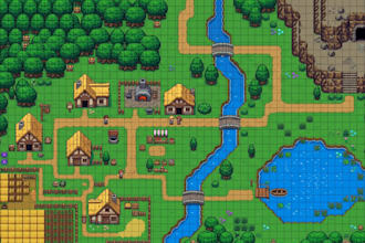 do pixel art 2d top down asset tileset background sprite sheet 2d rpg map