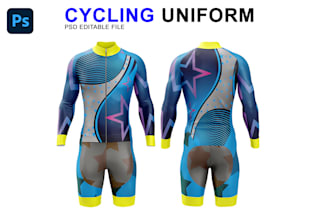 design professional cycling jersey mockup uniform