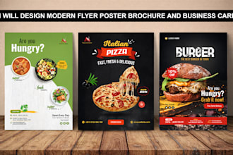 design modern flyer, brochure and poster