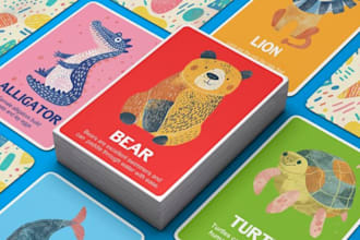design educational card game, kids card game, flash card, memory card, card game