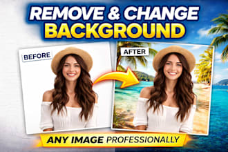 remove the background and replace it with color adjustments