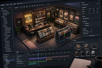 develop a 3d unity game, mvp, or full ready simulation game