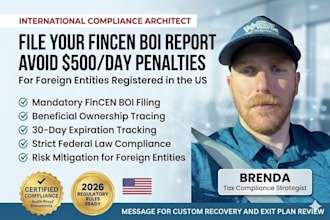 file your fincen boi report for your US llc to avoid daily penalties