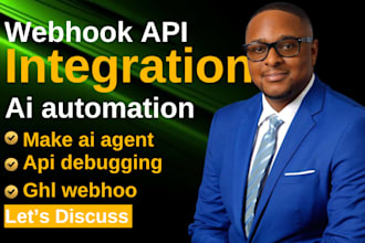 integrate zapier, make, ghl with API, webhook API and stripe integration system