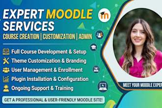 build a professional moodle lms website to launch your academy in 48 hours