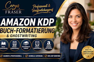 formatierung von buchern fur amazon KDP ebooks taschenbucher und kindle