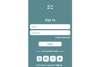 design mobile app UI in flutterflow no backend