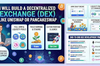 build a decentralized exchange like uniswap or pancakeswap