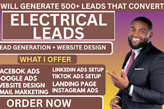 electrical leads commercial electrician leads facebook ads google ads