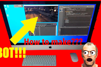 develop a custom game bot, ai game ui, ai game bot automation bot for games