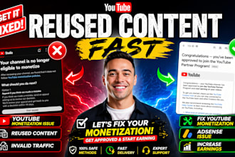 fix youtube monetization, adsense, reused content, and adsense issues