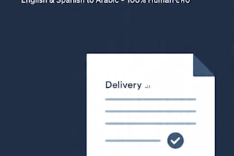 do professional manual translation english arabic spanish