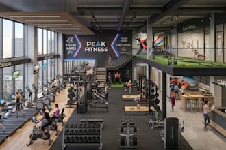 3d gym modeling and rendering with gym marching design