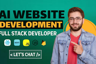 do full stack website development, custom websites, and ai website development