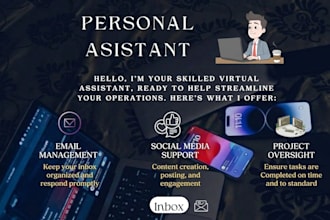 handle email management and customer support professionally