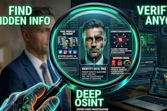 perform professional osint and deep background checks
