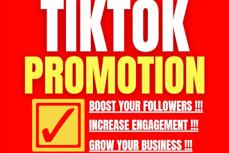 do tiktok promotion for your business, brand and music