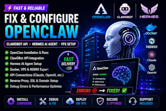 fix configure openclaw clawdbot api moltbook hermes ai agent setup open claw vps