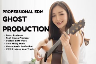 record vocal to tech house, deep house, edm, melodic techno electro, afro house