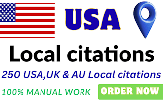 create USA, UK, and au local citations for google ranking