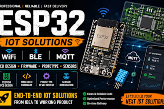 design esp32 wifi ble mqtt iot pcb embedded prototype firmware sensors