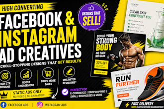 design premium static ads, facebook ads and instagram ads