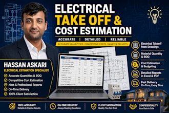 do electrical take off and cost estimation