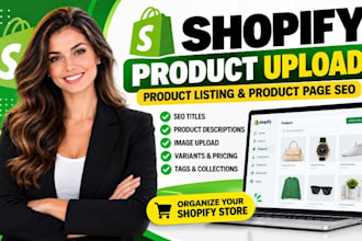 do shopify product upload shopify product listing product pages SEO