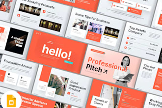 redesign your powerpoint presentation into a modern pitch deck, ppt slides