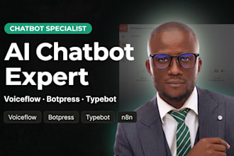 build a custom ai chatbot ai agent using voiceflow botpress typebot for business