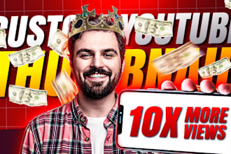 create professional eye catchy youtube thumbnail