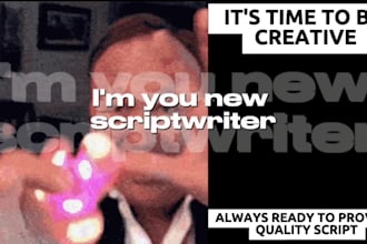 write high retention youtube scripts for you