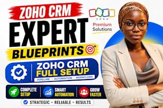 setup zoho CRM automations, zoho books, workflows, and full integration expert