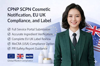 do cpnp scpn cosmetic notification, eu UK compliance, and label review