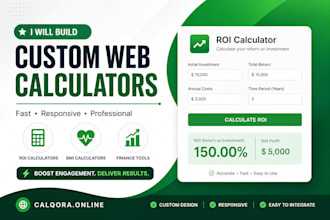 build custom web calculators