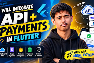integrate rest apis, stripe, and firebase into flutter