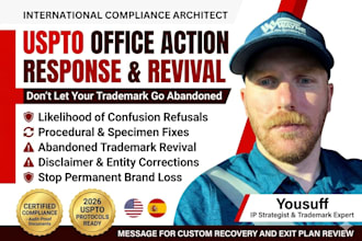 respond to your uspto office action and trademark suspension
