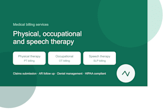 do medical billing for physical, occupational and speech therapy