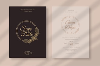 design aesthetic invitation cards