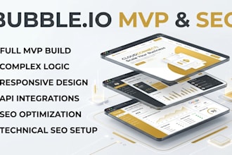 build scalable nocode bubble io mvp, bubble website, optimize the bubble io seo