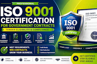 provide iso 9001 certification for tender eligibility and compliance