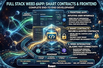build a full stack web3 dapp with smart contracts and frontend
