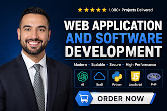 develop ai website, ai chatbot, ai app, saas platform, custom ai software
