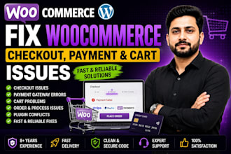 fix woocommerce checkout, payment gateway, cart and order issues