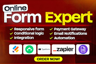 create jotform, google form, cognito form, typeform, paper form, surveys