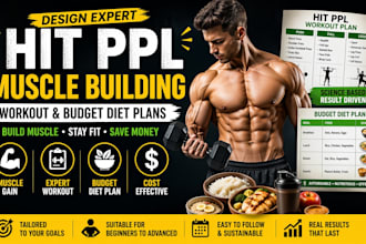design expert hit ppl muscle building workout and budget diet plans