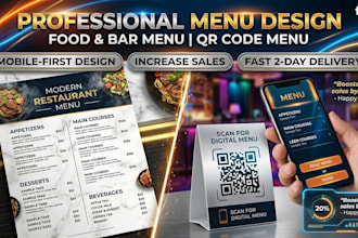 do restaurant menu food menu design bar menu digital mobile first qr code