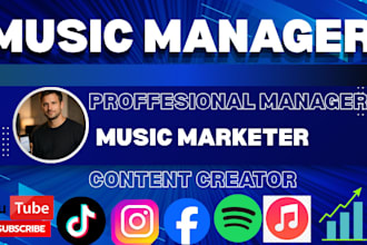 be your music social media manager and create viral content for artists