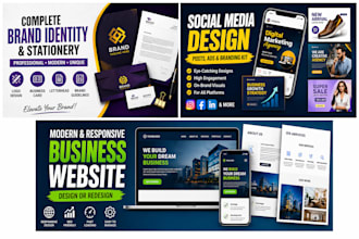 build your complete business brand identity, website and marketing kit