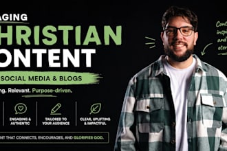 create engaging christian content for social media  or blogs